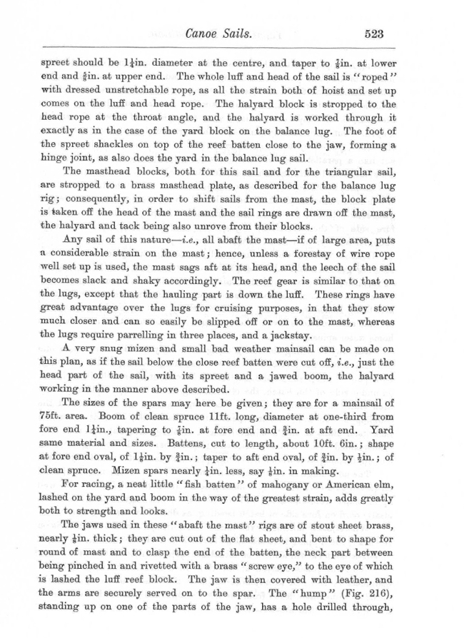 Dixon Kemp "Manual of Yacht and Boat Sailing" 1895 p523