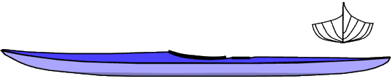 Lines of round bilge sea kayak 1
