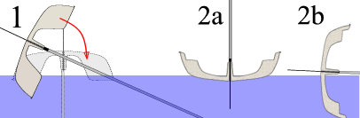 Sailing dinghy hull cross-sections