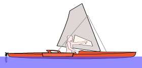Viroga paddling-sailing kayak