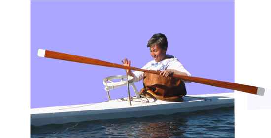 Greenlandic lady kayaker