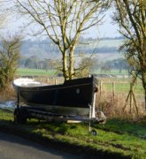 Royal Navy gig on trailer