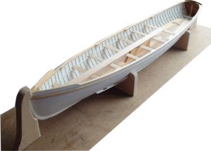 Robin Burnham's model of 30' naval gig