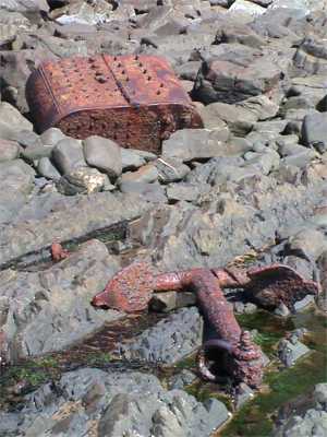 Debris from shipwreck