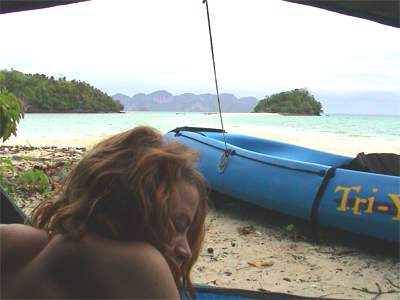 Camping on Thai island