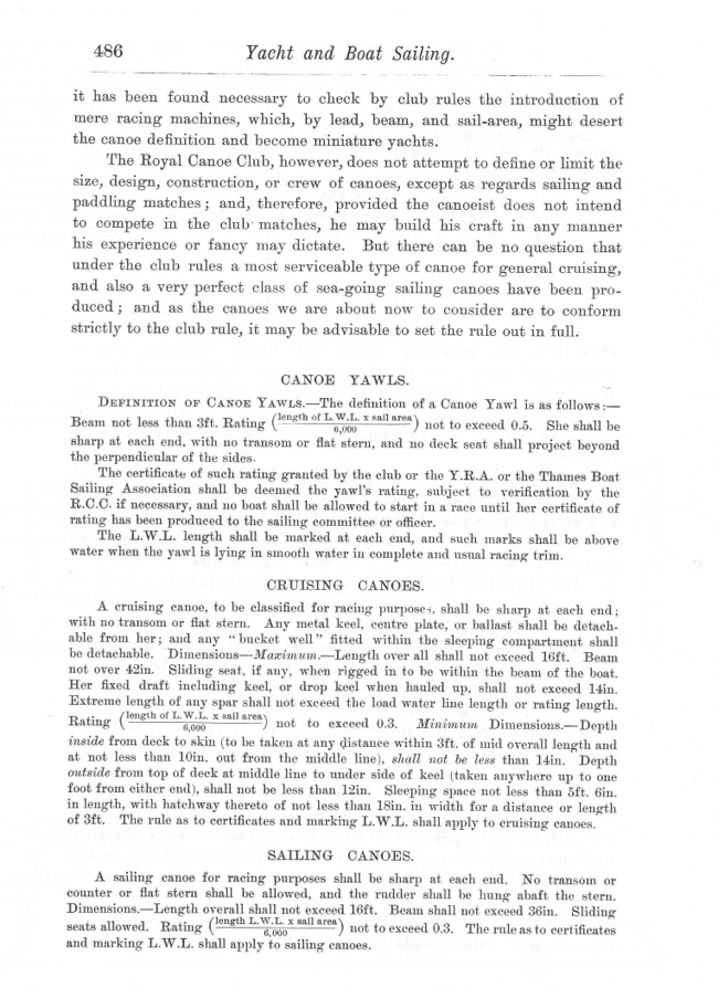 Dixon Kemp "Manual of Yacht and Boat Sailing" 1895 p486