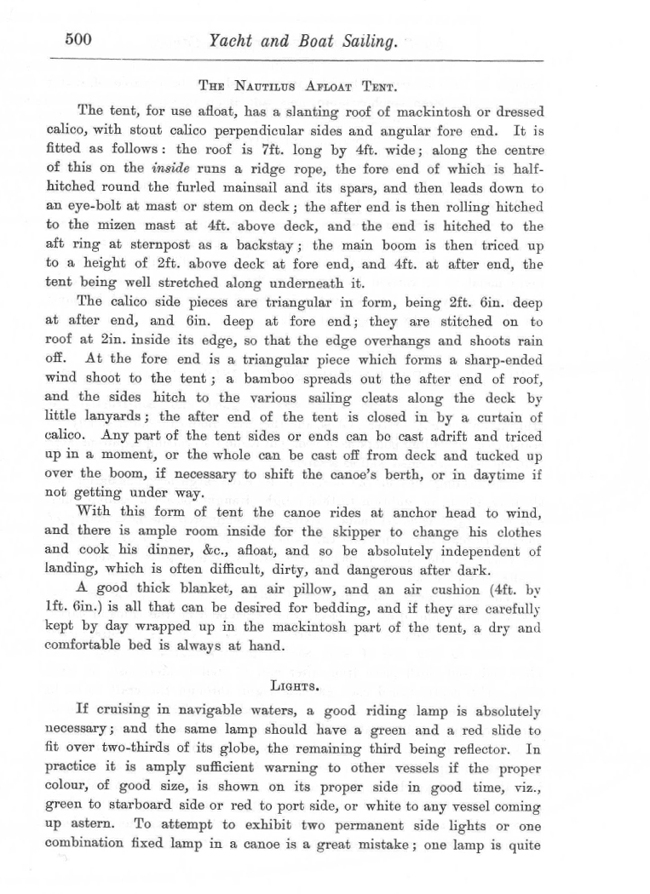 Dixon Kemp "Manual of Yacht and Boat Sailing" 1895 p500