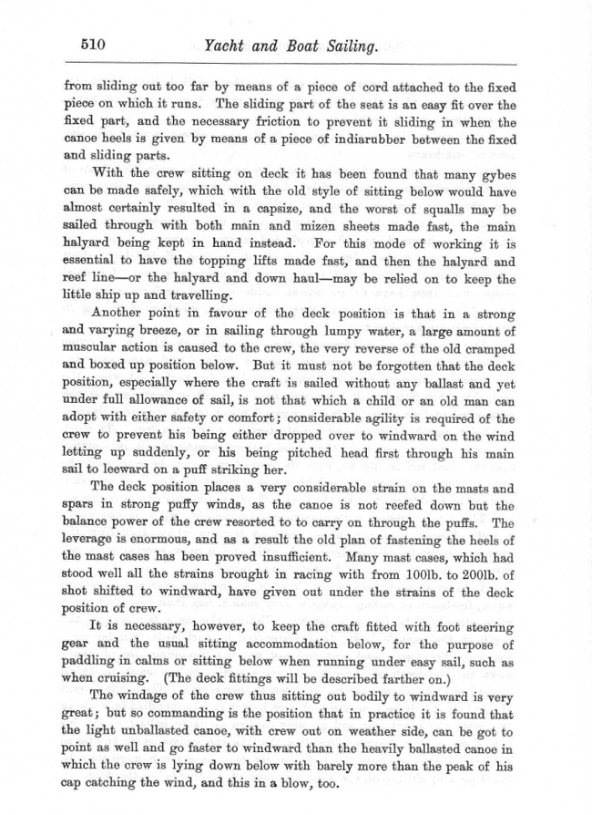 Dixon Kemp "Manual of Yacht and Boat Sailing" 1895 p510